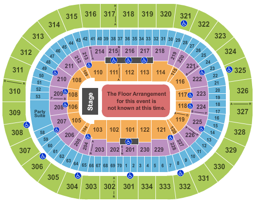 Moda Center 5 Seconds of Summer Seating Chart